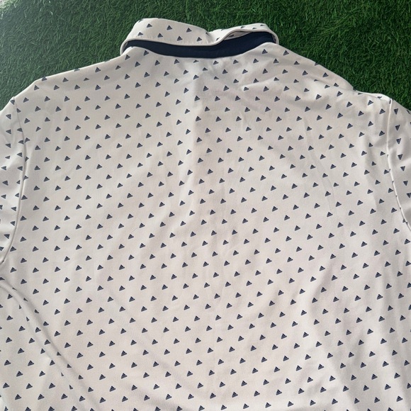 Adidas Blue Polo with White Accents - Picture 6 of 7